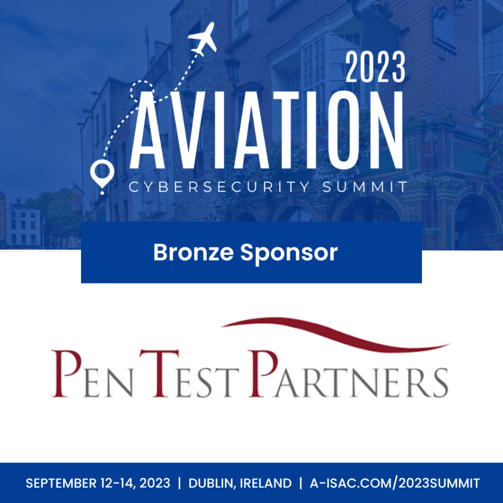 2023 Aviation ISAC Cybersecurity Summit Pen Test Partners